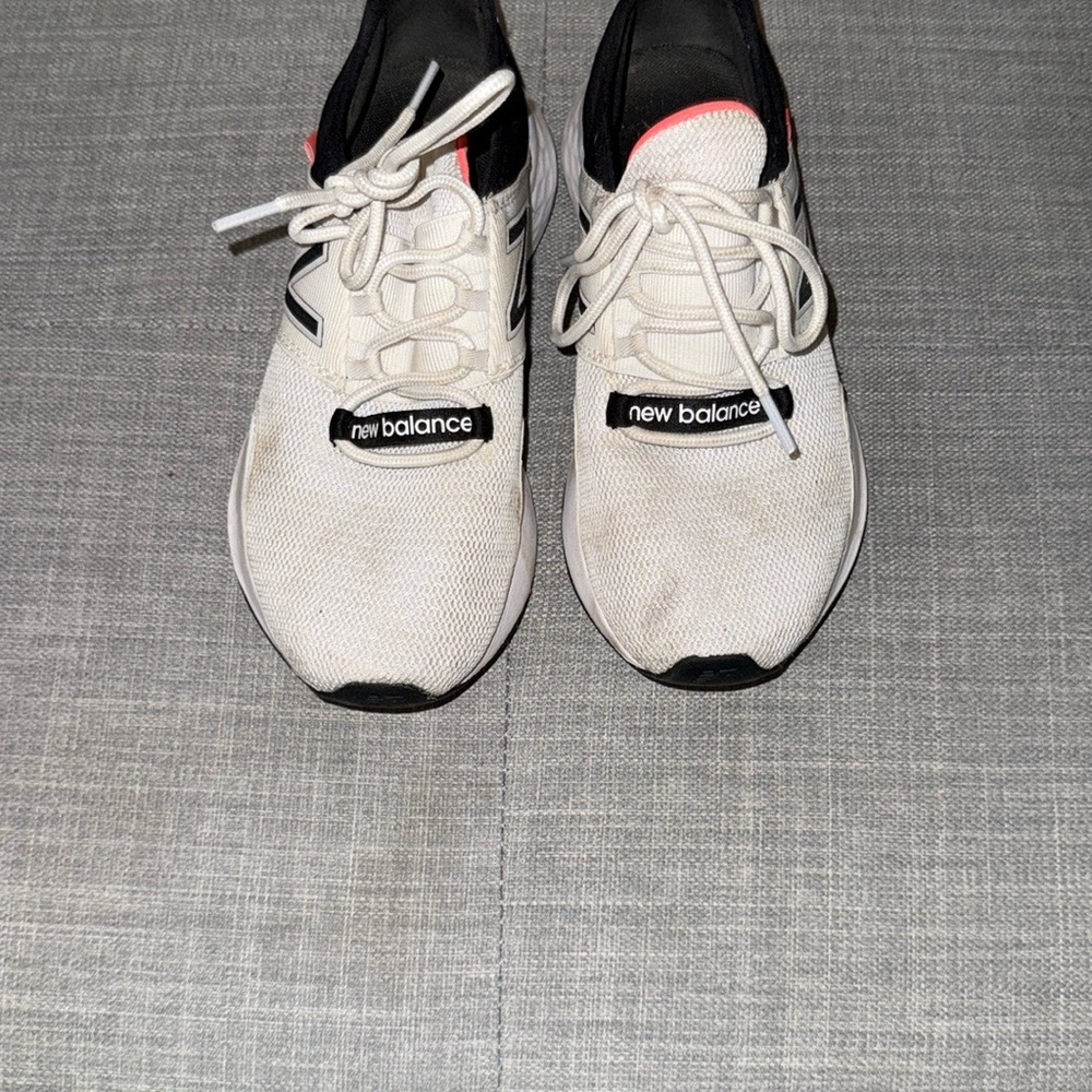 New Balance White and Black Athletic Shoes